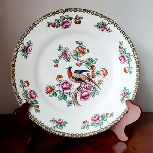 Antique F Winkle Pheasant Dinner Plate